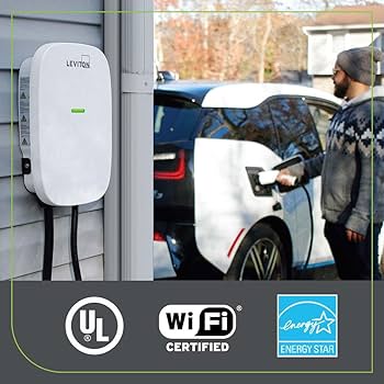 Leviton Level 2 Charger at Pittsburgh Home Happy customer reviewing EV charger installation by Power Pros, emphasizing satisfaction, transparency, and professional-grade home charging